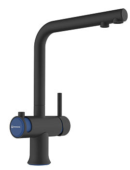 Фото товара: Omoikiri Hotaru-GB-IB, смеситель, графит/indigo blue