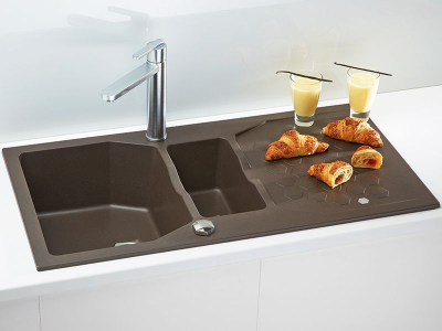 Детальное фото товара: ALVEUS SENSUAL 70 GRANITAL+ CHOCOLATE-G03M, мойка, гранит, шоколад (с сифоном 1104729)