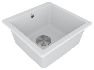 Paulmark GERA 50, мойка, гранит, белый Детальное фото товара: Paulmark GERA 50, мойка, гранит, белый