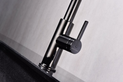 Детальное фото товара: Paulmark TORNADO, смеситель, глянцевый черный