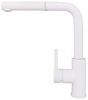 Фото товара: ALVEUS ZEOS P MONARCH WHITE MATT, смеситель, белый матовый