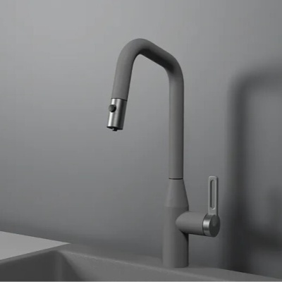 Детальное фото товара: GRANULA 8171 смеситель, гранит, алюминиум