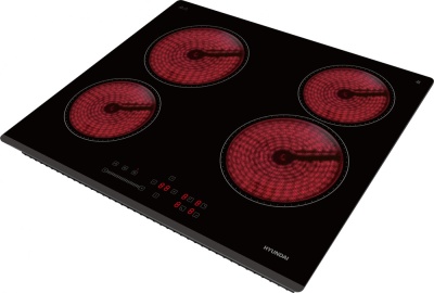 Детальное фото товара: Hyundai HHE 6451 BG стеклокерамическая поверхность