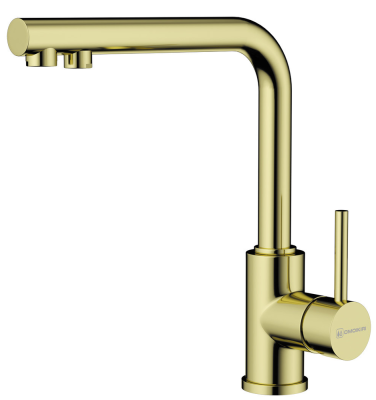 Детальное фото товара: Omoikiri Nakagawa 2 Plus-LG, смеситель, светлое золото