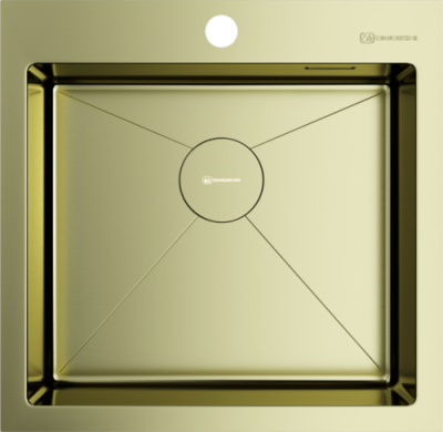 Omoikiri Akisame 51-LG, мойка, нержавеющая сталь/светлое золото