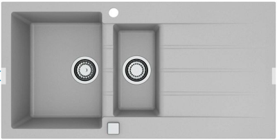 ALVEUS GRANITAL CADIT 80 G81 CONCRETE, мойка, гранит, бетон (в комплекте с сифоном 1132822)
