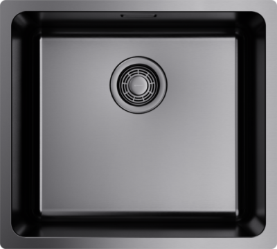 Детальное фото товара: Omoikiri Tadzava 49-U-GM, мойка, нержавеющая сталь/вороненая сталь