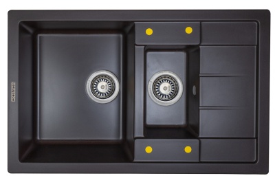 Ecoshtein RECHTECK 781.5, мойка, гранит, мокко
