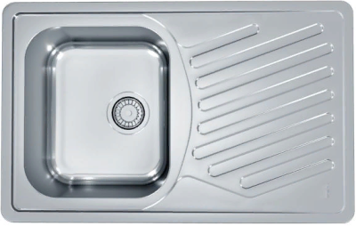 Детальное фото товара: ALVEUS ELEGANT 30 SAT 90, мойка, нержавеющая сталь (в комплекте с сифоном 1130551)