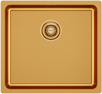 Фото товара: Paulmark VISTA 48, мойка, нержавеющая сталь, брашированное золото