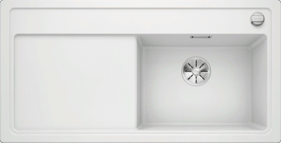 Фото товара: Blanco Zenar XL 6S, мойка, гранит, белый, с клапаном-автоматом, чаша справа