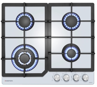 Детальное фото товара: MEFERI MGH604WH GLASS COMFORT газовая поверхность