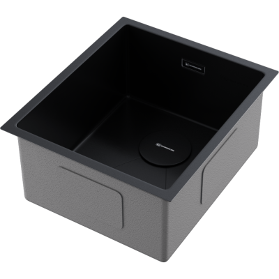 Детальное фото товара: Omoikiri Taki 38-U/IF-GB, мойка, нержавеющая сталь/графит