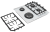 ZUGEL ZGH601W Детальное фото товара: ZUGEL ZGH601W газовая поверхность