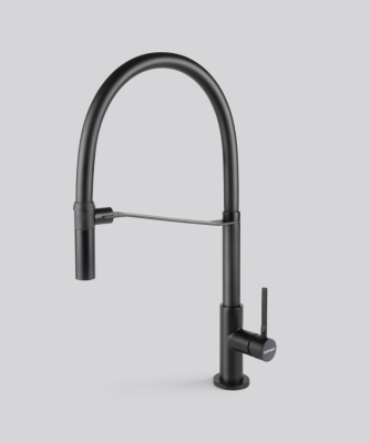 Детальное фото товара: Falmec TREVI PRO MATT BLACK, смеситель, черный матовый