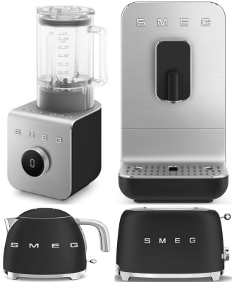 Детальное фото товара: Smeg KLF03BLMEU + TSF01BLMEU + BCC11BLMEU + BLC01BLMEU