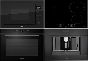 Фото товара: KORTING HIB 64750 B SMART + OKB 1680 GN MW + KMI 825 TGN + KCM 9200 BG
