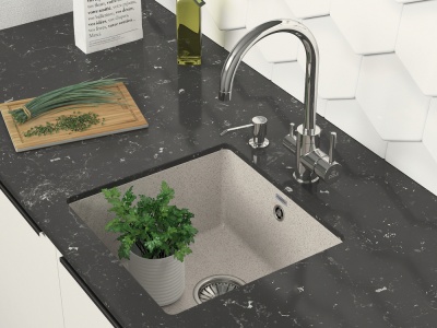 Paulmark GERA 50, мойка, гранит, бежевый Детальное фото товара: Paulmark GERA 50, мойка, гранит, бежевый