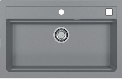 Детальное фото товара: ALVEUS GRANITAL ATROX 40 CONCRETE - G81, мойка, гранит, серый (в комплекте с сифоном 1132823)