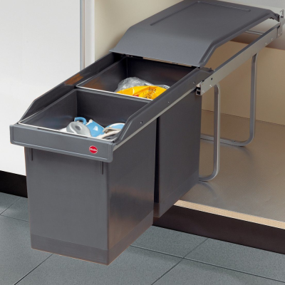 Hailo Tandem выдвижная мусорная система 2 ведра по 15 л