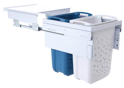 Детальное фото товара: Hailo Laundry Carrier система хранения белья 2 корзины по 33 л