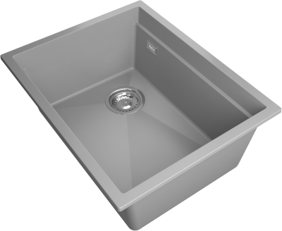 Детальное фото товара: Rivelato LINO LN-554-L grigio metallizz мойка, гранит, серый металлик