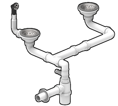 Детальное фото товара: Teka Слив 3 1/2 с круглым переливом