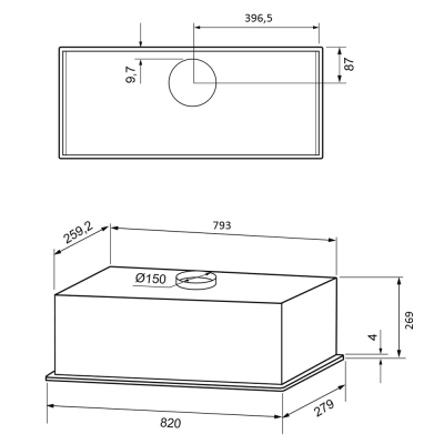 Детальное фото товара: Krona ASPEN 900 BLACK SGC