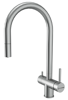 Фото товара: KUCHENSTERN DRIM-FS, смеситель, нержавеющая сталь