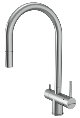 Фото товара: KUCHENSTERN DRIM-FS, смеситель, нержавеющая сталь