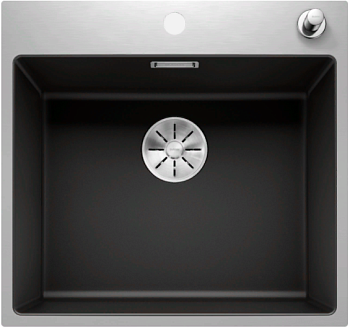 Фото товара: Blanco Subline 500-IF/A SteelFrame, мойка, гранит, черный