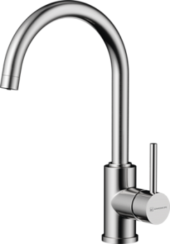 Фото товара: Omoikiri Shinagawa 2 Plus-BN, смеситель, нержавеющая сталь