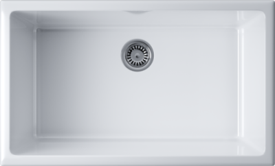 Детальное фото товара: Omoikiri Okinoshima 76-U/I-WH Glossy, мойка, керамика, белый глянцевый