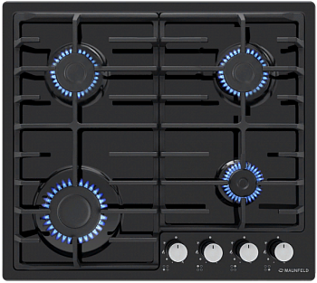 Фото товара: Maunfeld EGHE.64.3STS-EB/G газовая поверхность