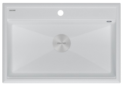 Paulmark STEPIA 80, мойка, гранит, белый
