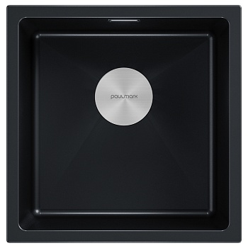 Фото товара: Paulmark LUMI 45UNI, мойка, гранит, черный металлик