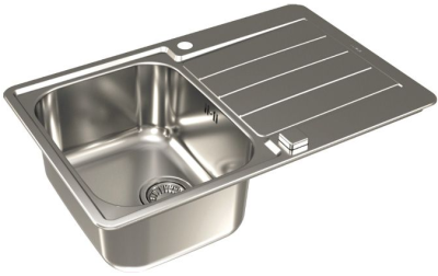 Детальное фото товара: ALVEUS LINE MAX 80 SAT-90, мойка, нержавеющая сталь (в комплекте с сифоном 1127251)