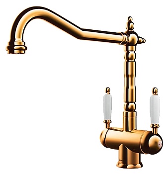 Фото товара: Omoikiri Amagasaki-G, смеситель, золото