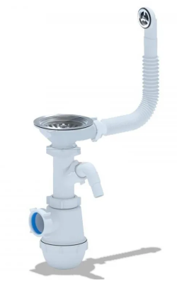 GranFest Сифон одинарный Ани Грот 3 1/2" с перел. и отводом Анипласт