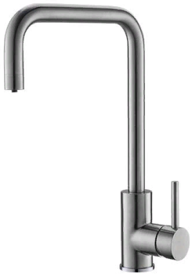 Детальное фото товара: ALVEUS DUAL SAT, смеситель, нержавеющая сталь сатин