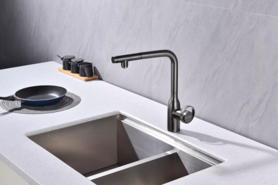 Paulmark URBAN, смеситель, вороненая сталь Детальное фото товара: Paulmark URBAN, смеситель, вороненая сталь