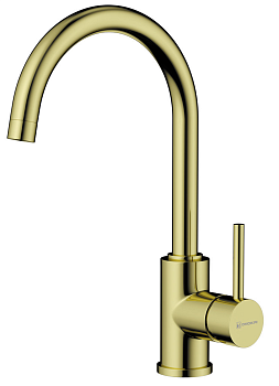 Фото товара: Omoikiri Shinagawa-LG, смеситель, светлое золото