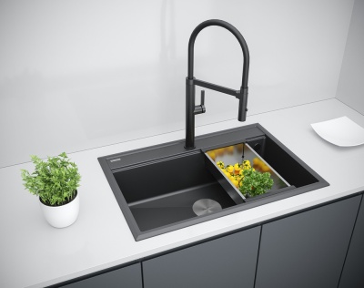 Детальное фото товара: Paulmark STEPIA 80, мойка, гранит, антрацит