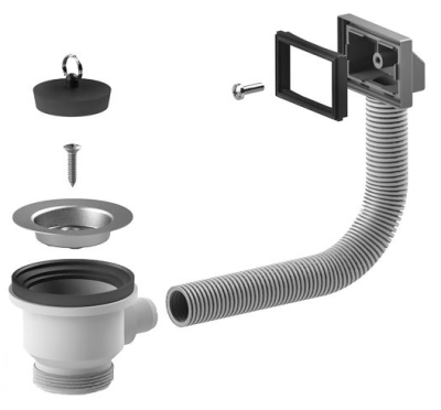 ALVEUS выпуск c переливом без сифона FI 70