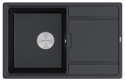 Paulmark FLUGEN 50-780, мойка, гранит, черный металлик