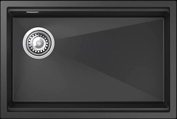 Фото товара: Rivelato LINO LN-654-L nero, мойка, гранит, черный