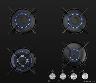 Maunfeld EGHG.64.13STS-EB Детальное фото товара: Maunfeld EGHG.64.13STS-EB газовая поверхность