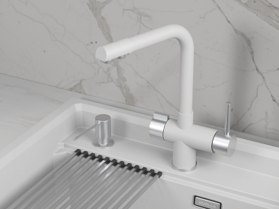 Детальное фото товара: GRANULA 5008 смеситель, гранит, арктик