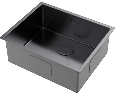 Детальное фото товара: Omoikiri Taki 54-U/IF-GM, мойка, нержавеющая сталь/вороненая сталь