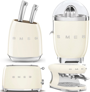 Фото товара: Smeg KLF03CREU + TSF01CREU + ECF02CREU + BLF03CREU + HBF03CREU + HMF01CREU + CJF11CREU + KBSF02CR